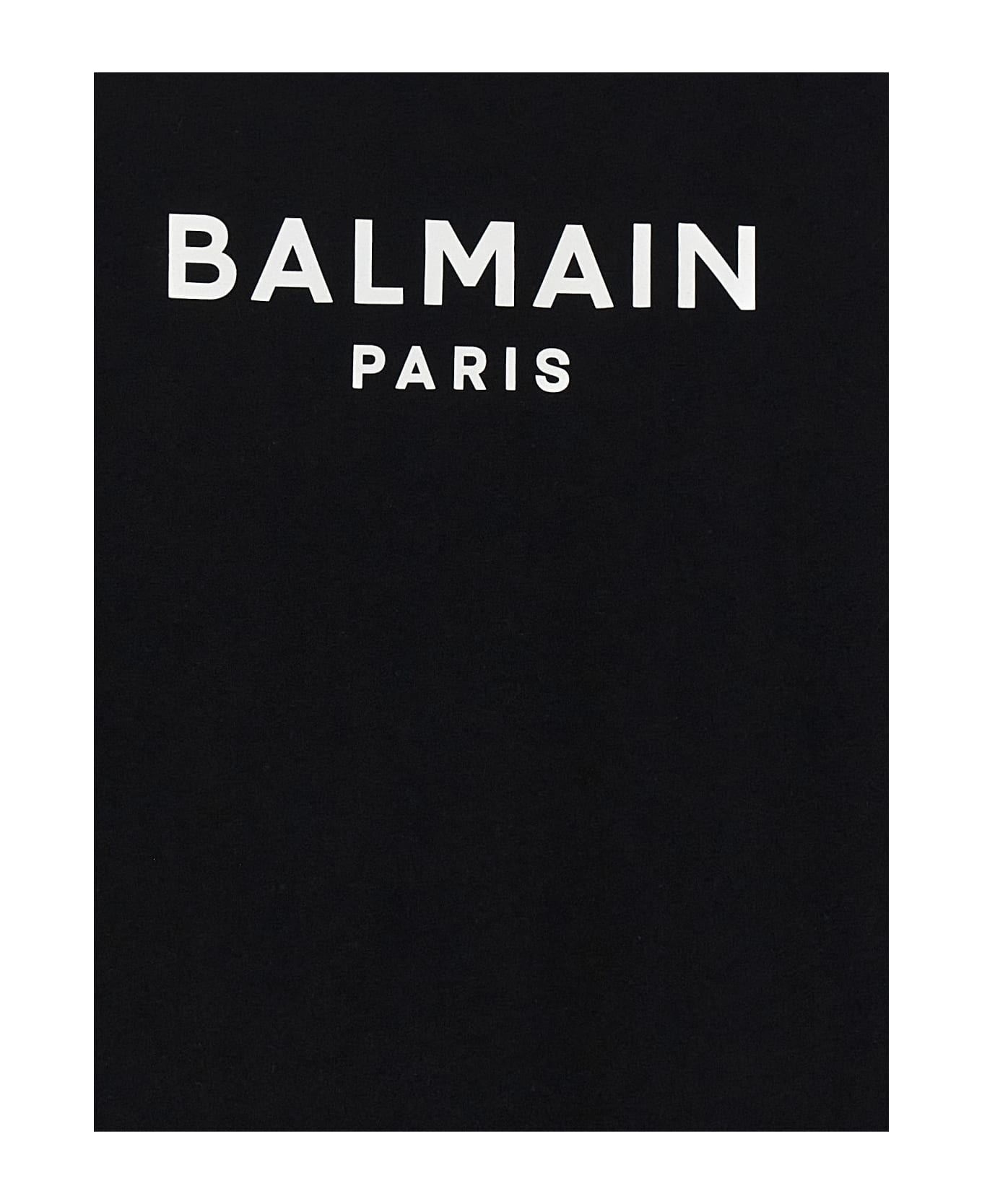 Balmain Logo T-shirt - White/Black