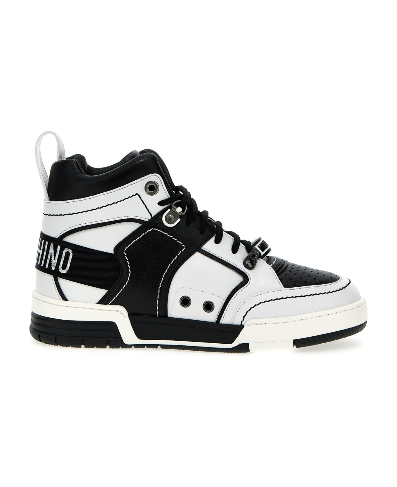 Moschino 'kevin' Sneakers - White/Black