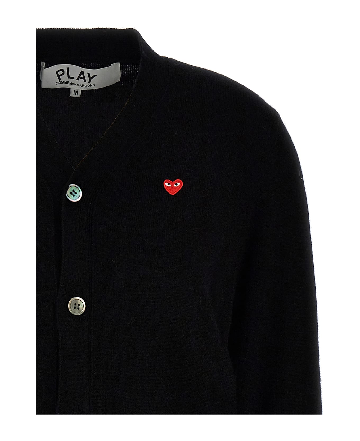 Comme des Garçons Play Wool Cardigan - Black  