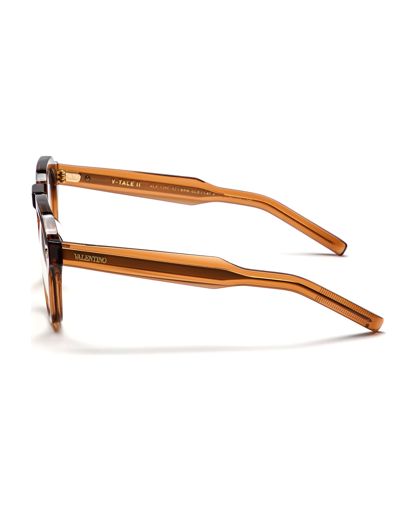 Valentino Eyewear V-tale-ii - Crystal Brown / Light Gold Rx Glasses - brown