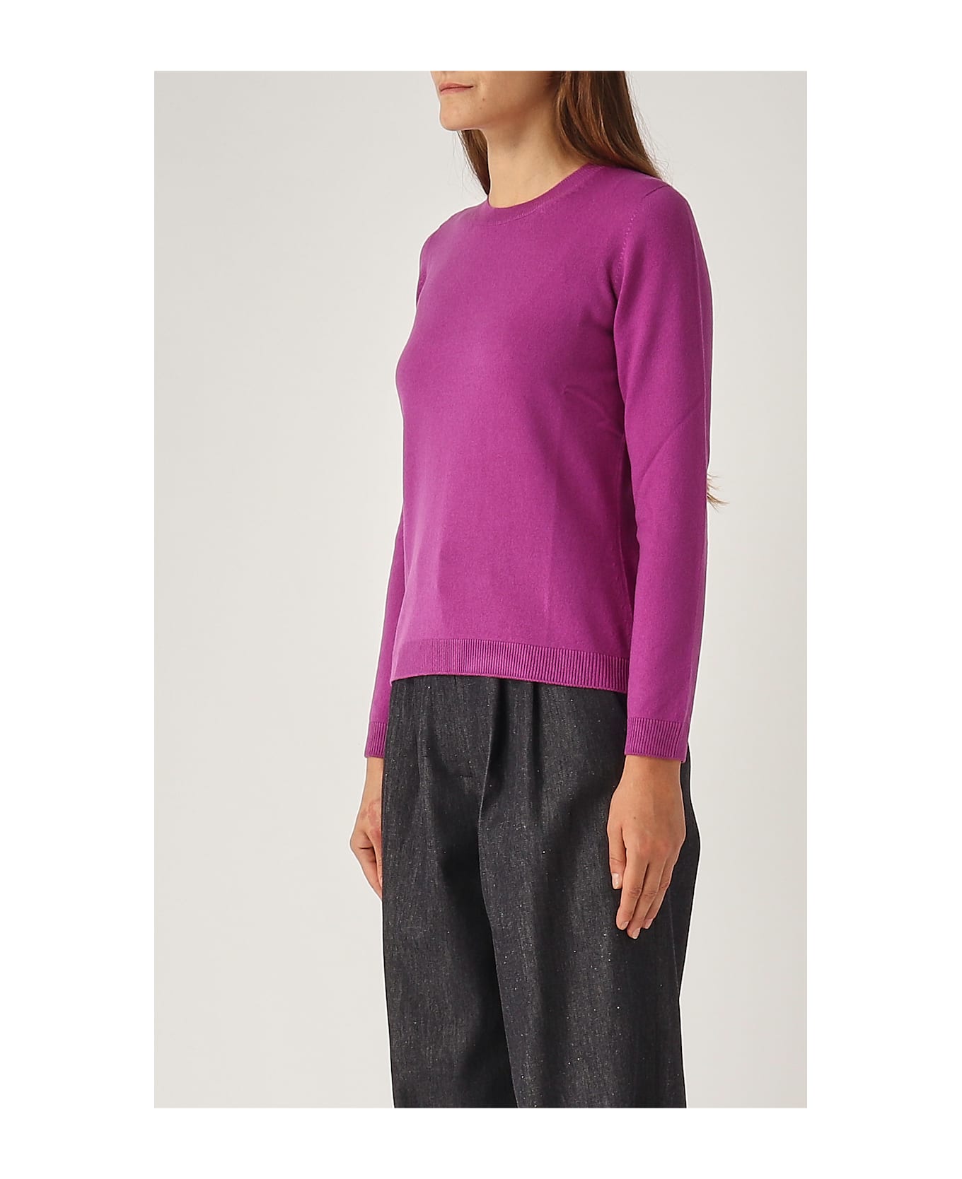 Gran Sasso Wool Sweater - MAGENTA