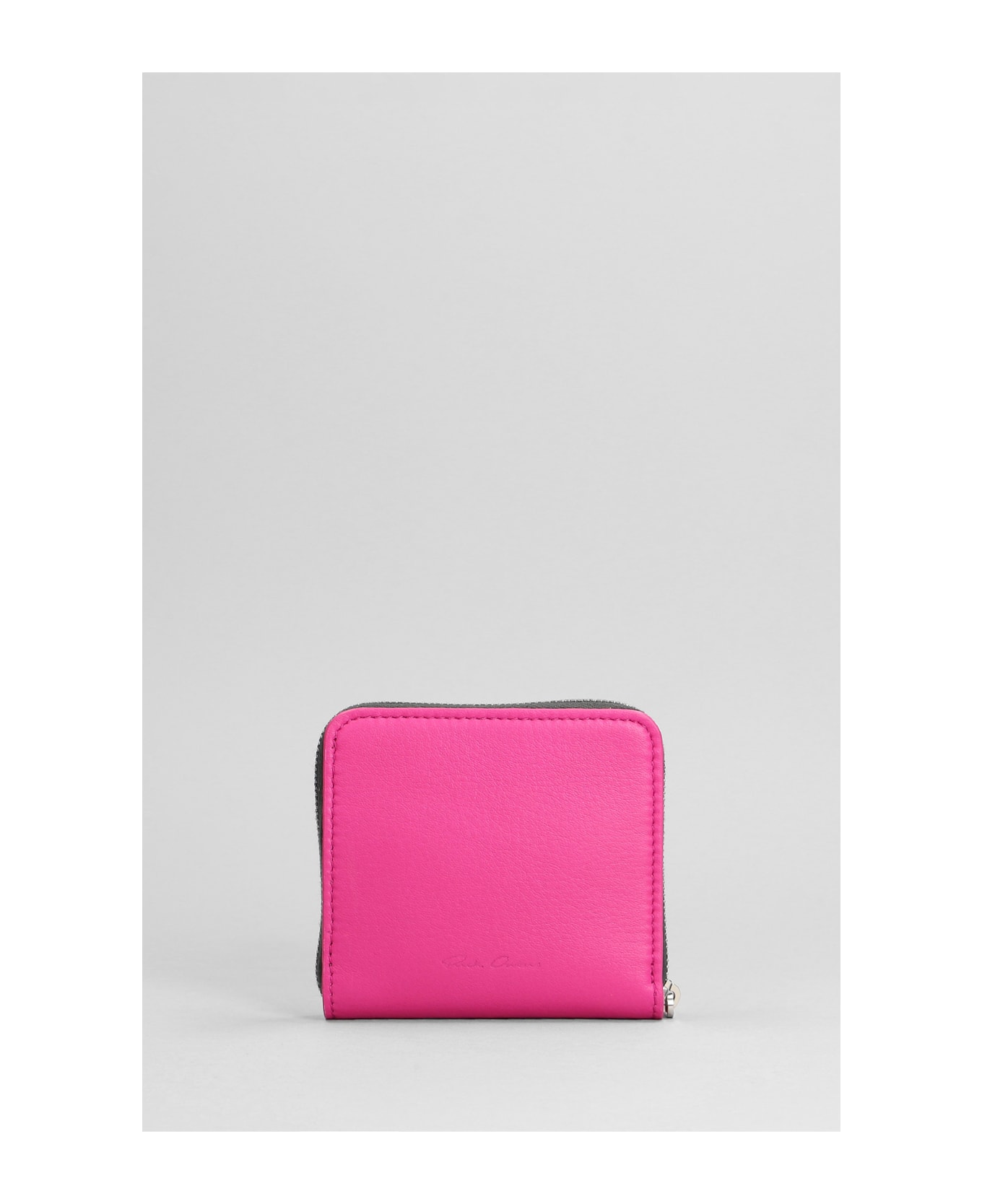 Rick Owens Wallet In Rose-pink Leather - rose-pink