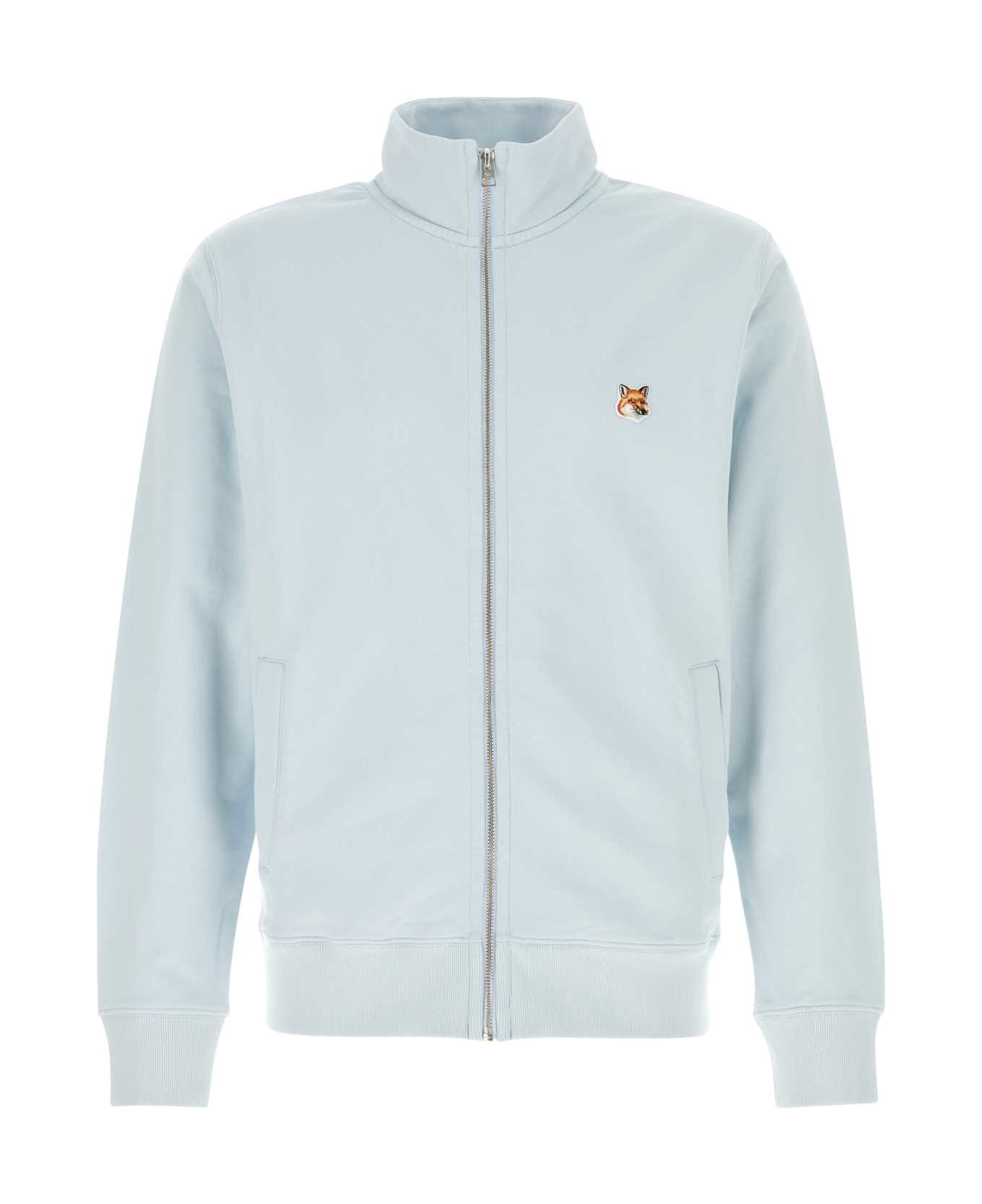 Maison Kitsuné Pastel Light Blue Cotton Sweatshirt - CIRRUSBLUE