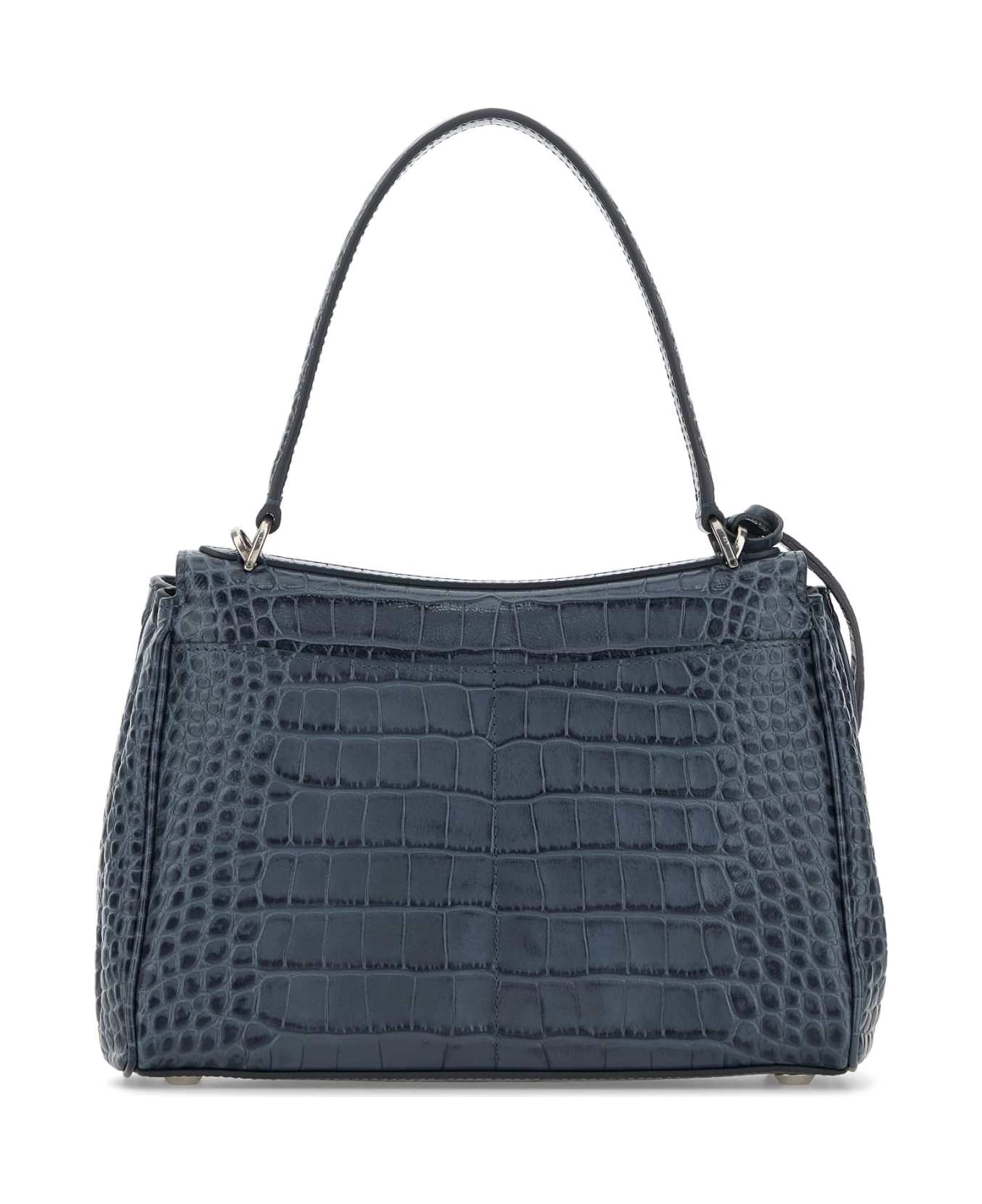 Balenciaga Air Force Blue Leather Small Rodeo Handbag - FADED DARK BLUE