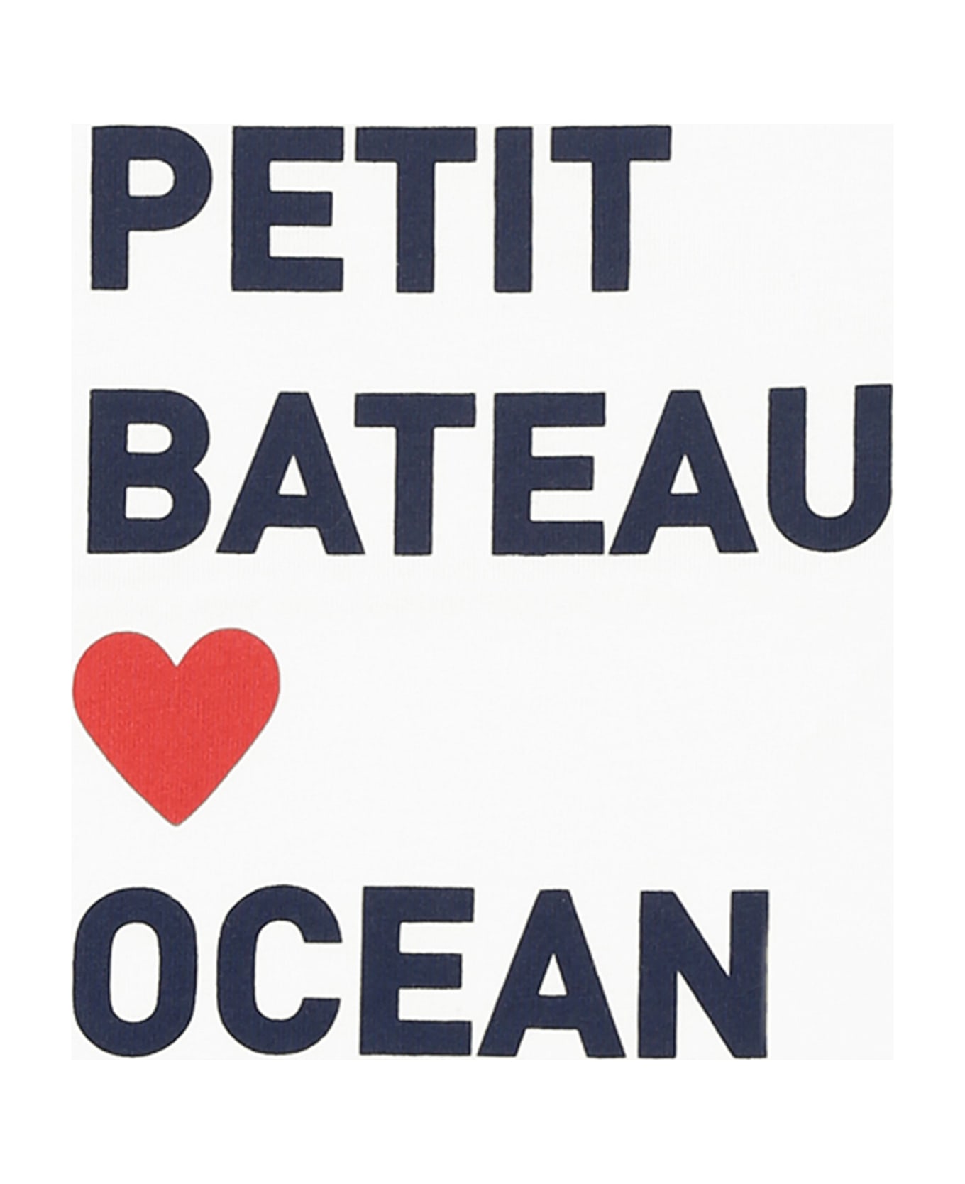 Petit Bateau White T-shirt For Babykids With Logo - White