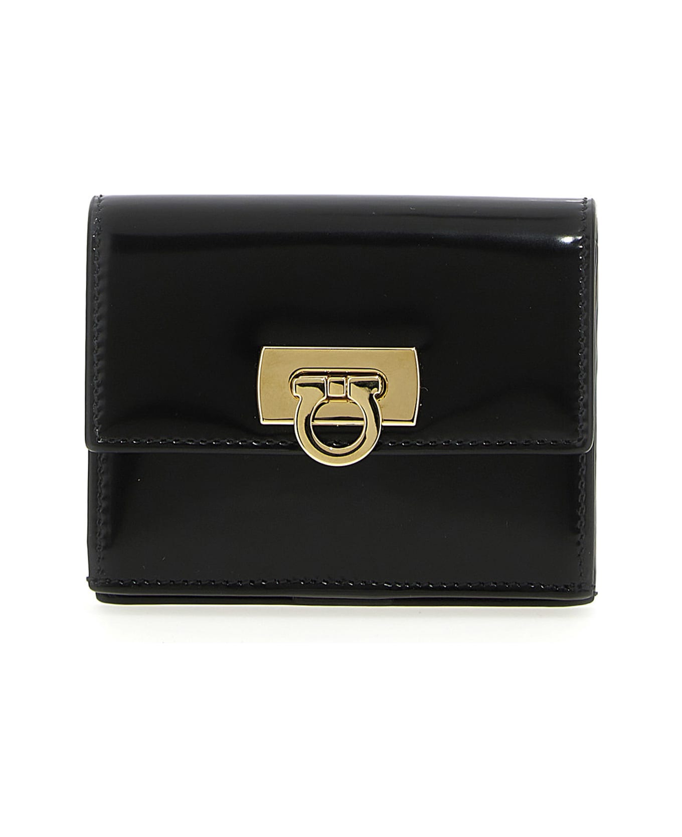 Ferragamo 'gancini' Wallet - Black   財布