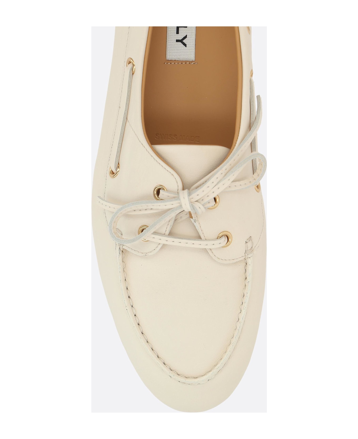 Bally Pathy Laced Loafers In Smooth Leather - White