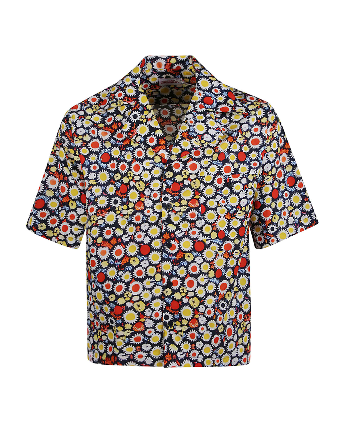 Charles Jeffrey Loverboy Crop Floral Shirt - Multicolor