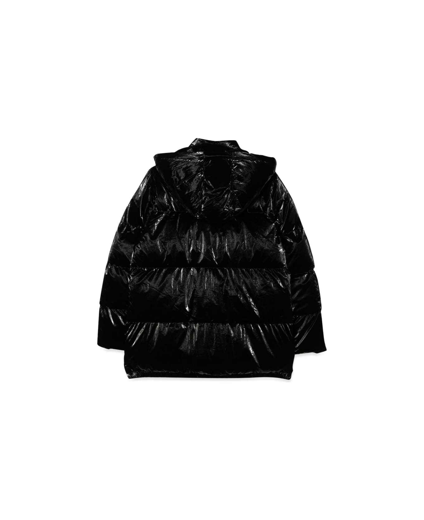 Michael Kors Down Jacket With Hood - BLACK コート＆ジャケット