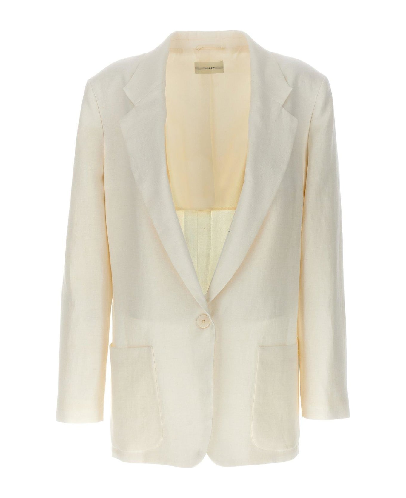The Row Enza Single Breasted Tailored Blazer - NEUTRALS ブレザー