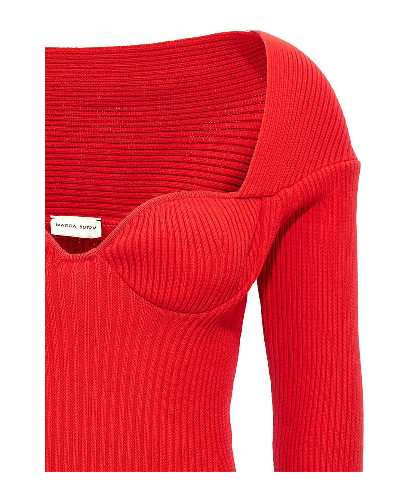 Magda Butrym 
06
 Sweater - Red