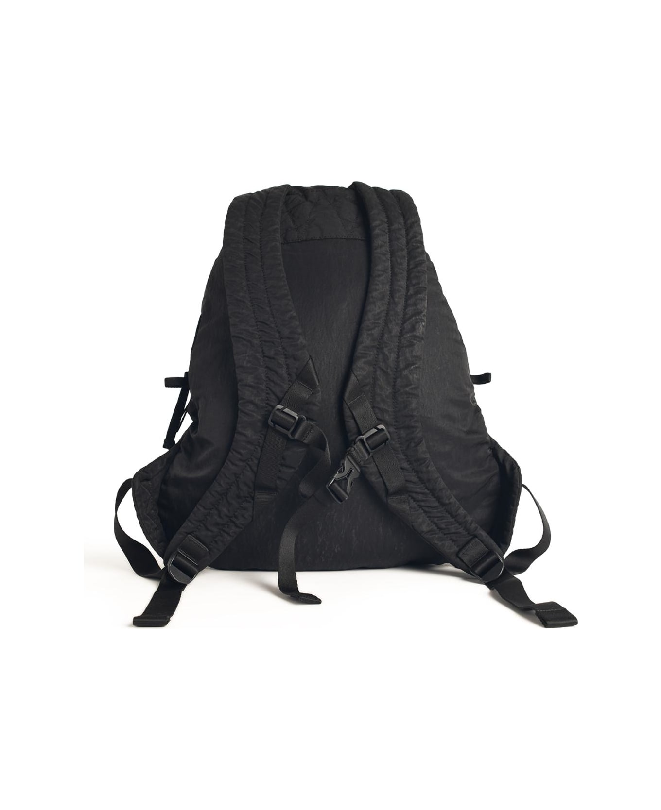 C.P. Company Black Polyamide Backpack - Black