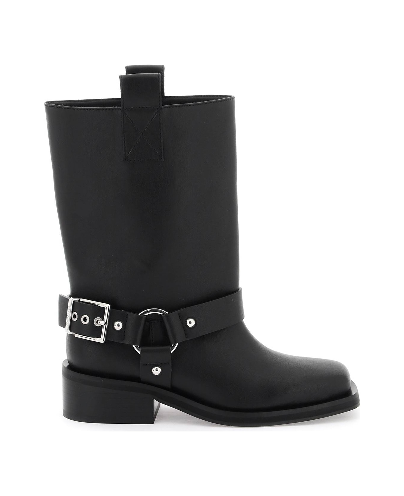 Ganni Biker Ankle - Nero