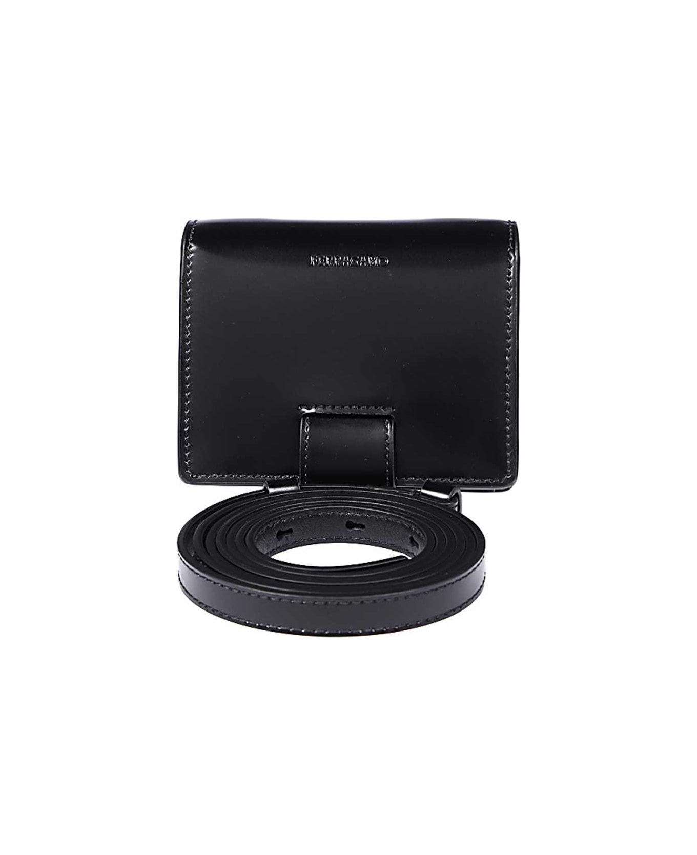 Ferragamo Mini Leather Bag - black