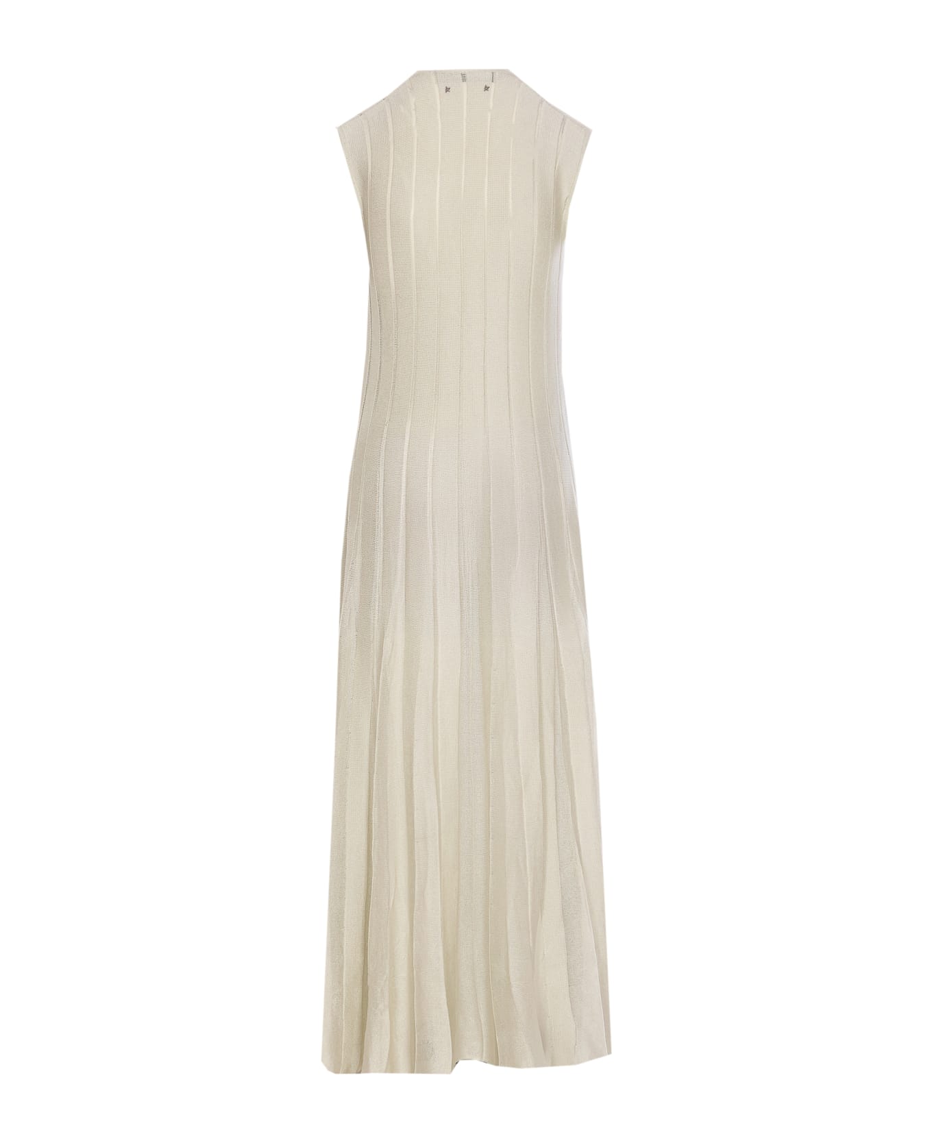 Golden Goose Numa V-neck Dress - White