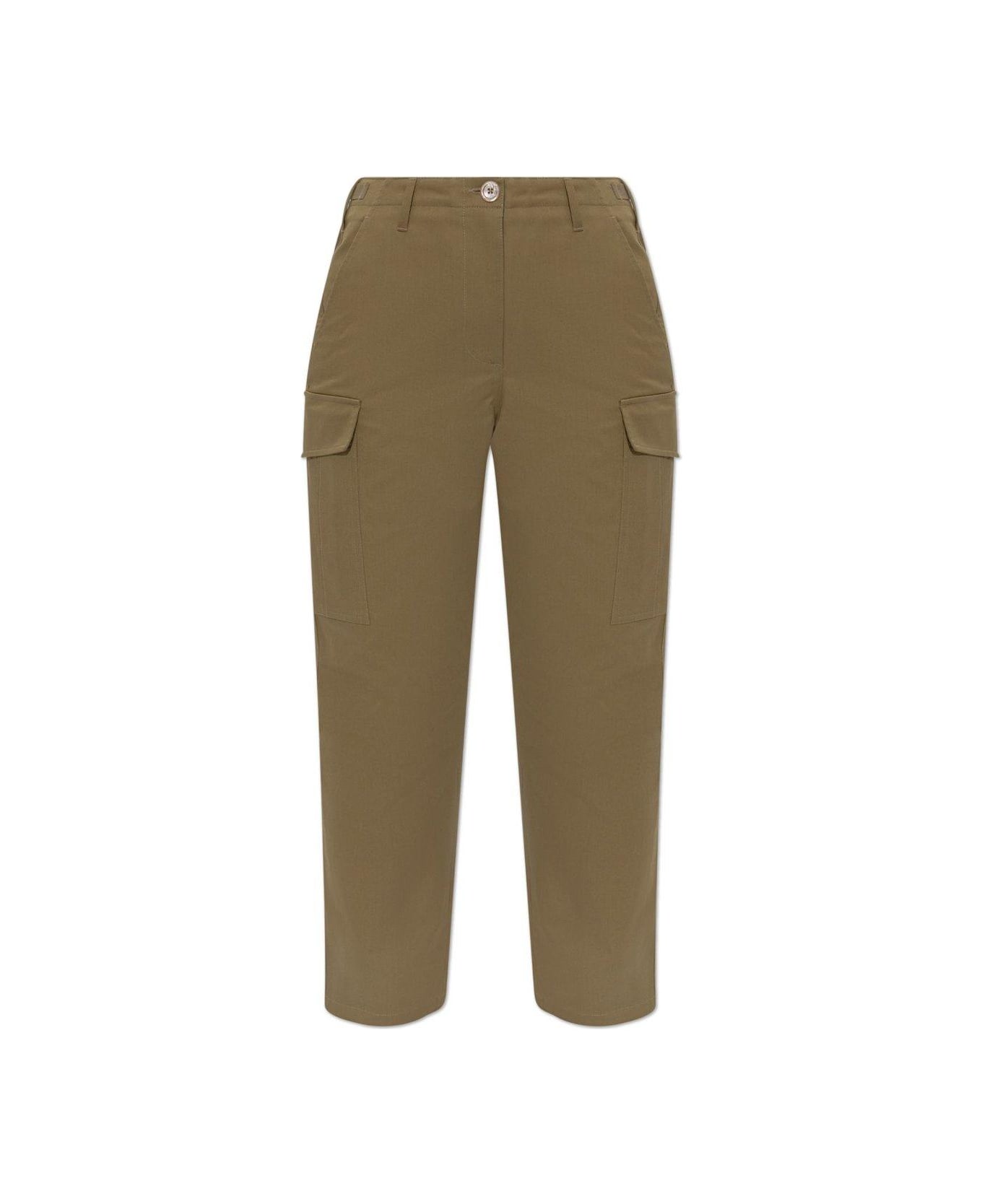 Tom Ford Logo Patch Cargo Pants - Green