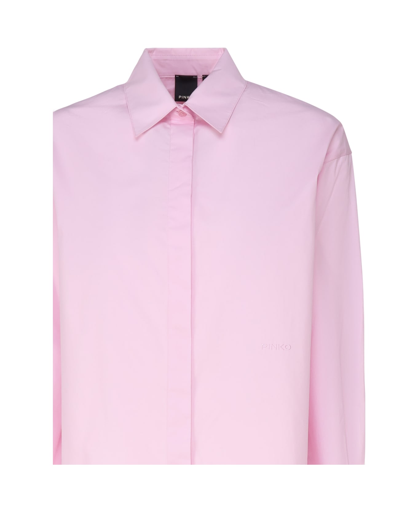 Pinko Long-sleeved Collared Shirt - Pink