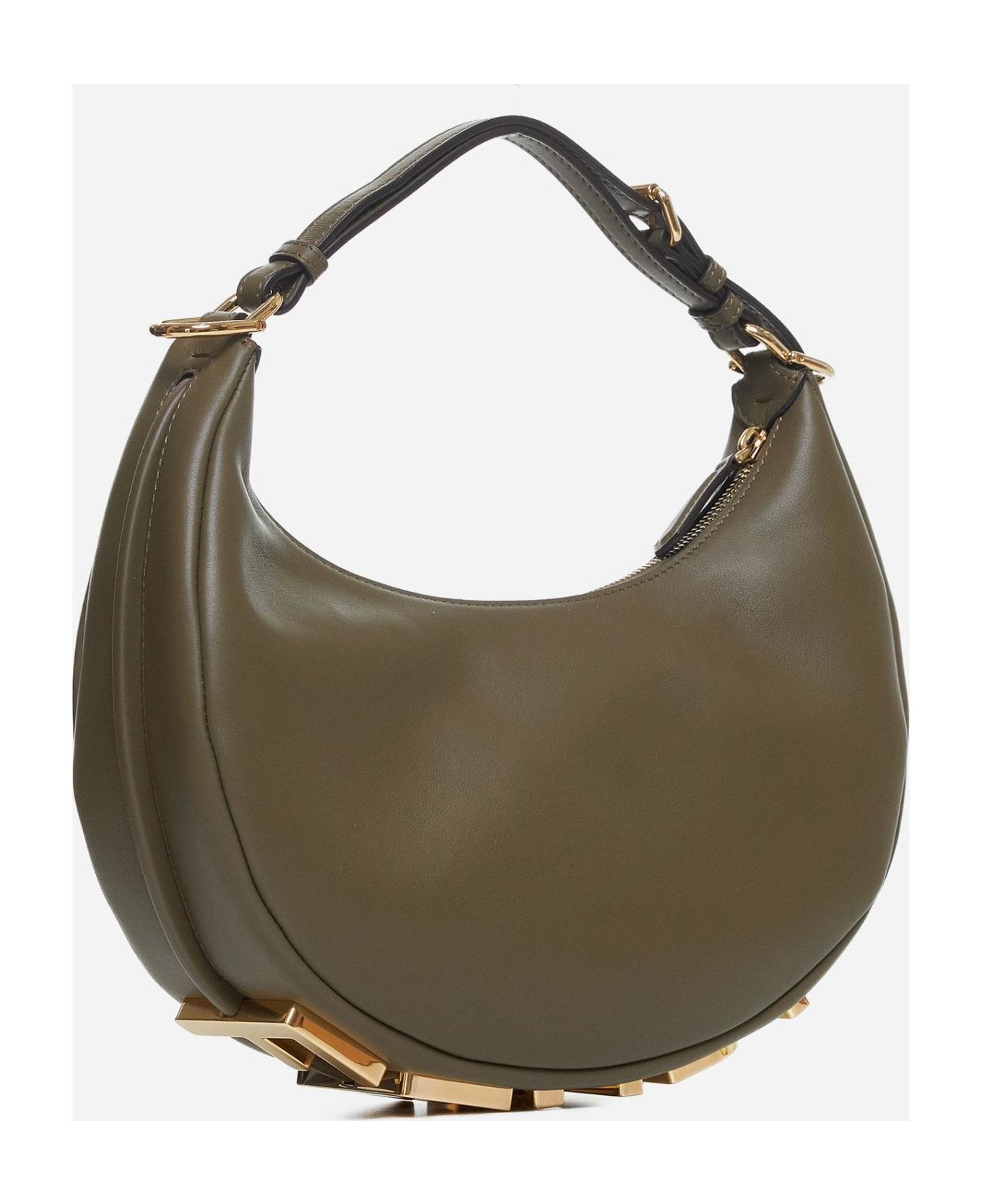 Fendi Graphy Small Leather Bag - Verde