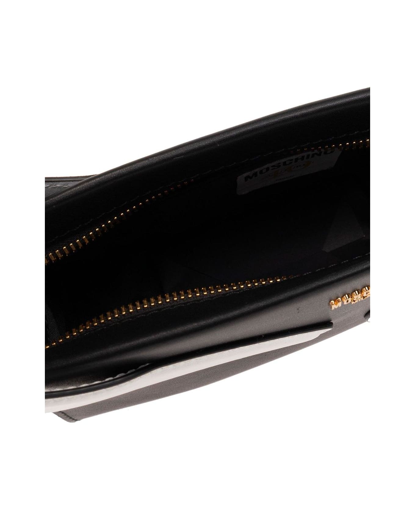 Moschino Exclamation Mark Clutch Bag - Nero