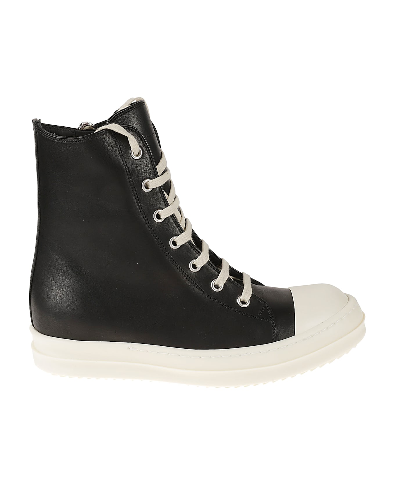 Rick Owens Hi-top Lace-up Sneakers - Black/Milk