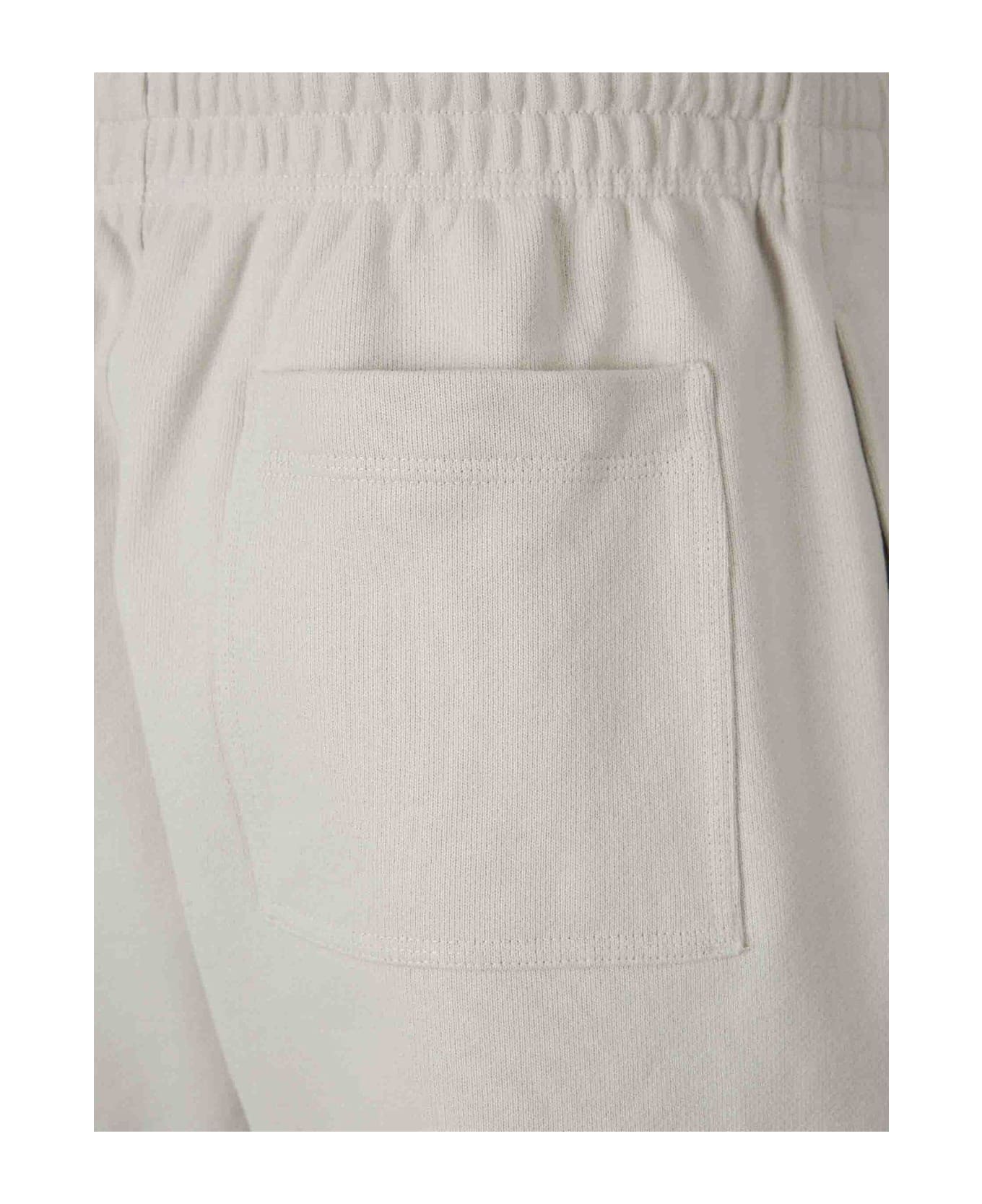 Burberry Logo Embroidered Bermuda Shorts - SAIL