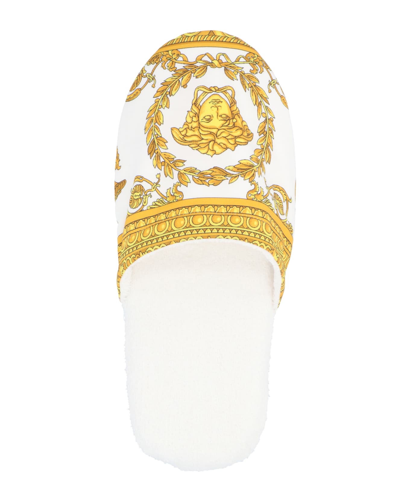 Versace Terry Slippers - White