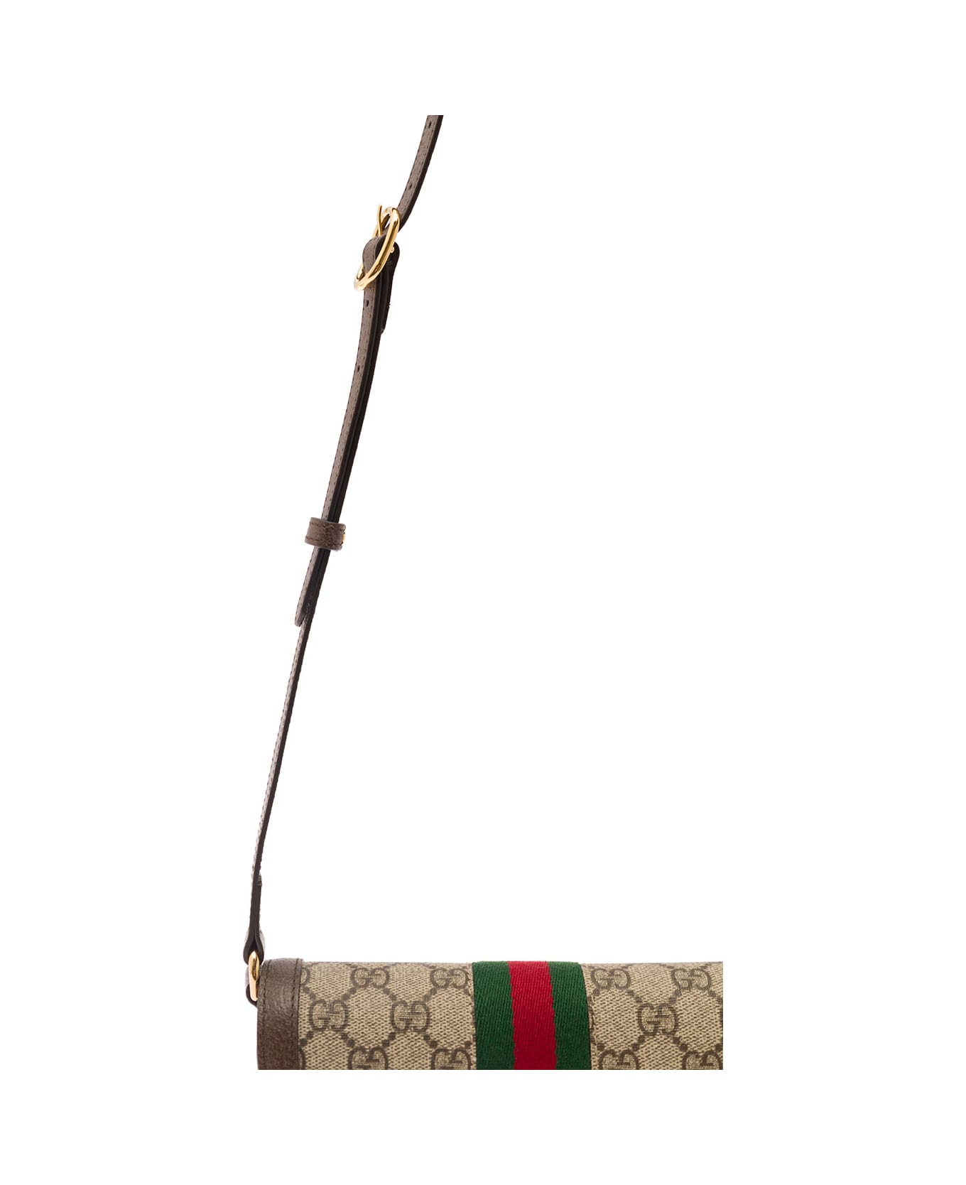 Gucci Gg Supreme Fabric Mini Ophidia Shoulder Bag - Beige クラッチバッグ