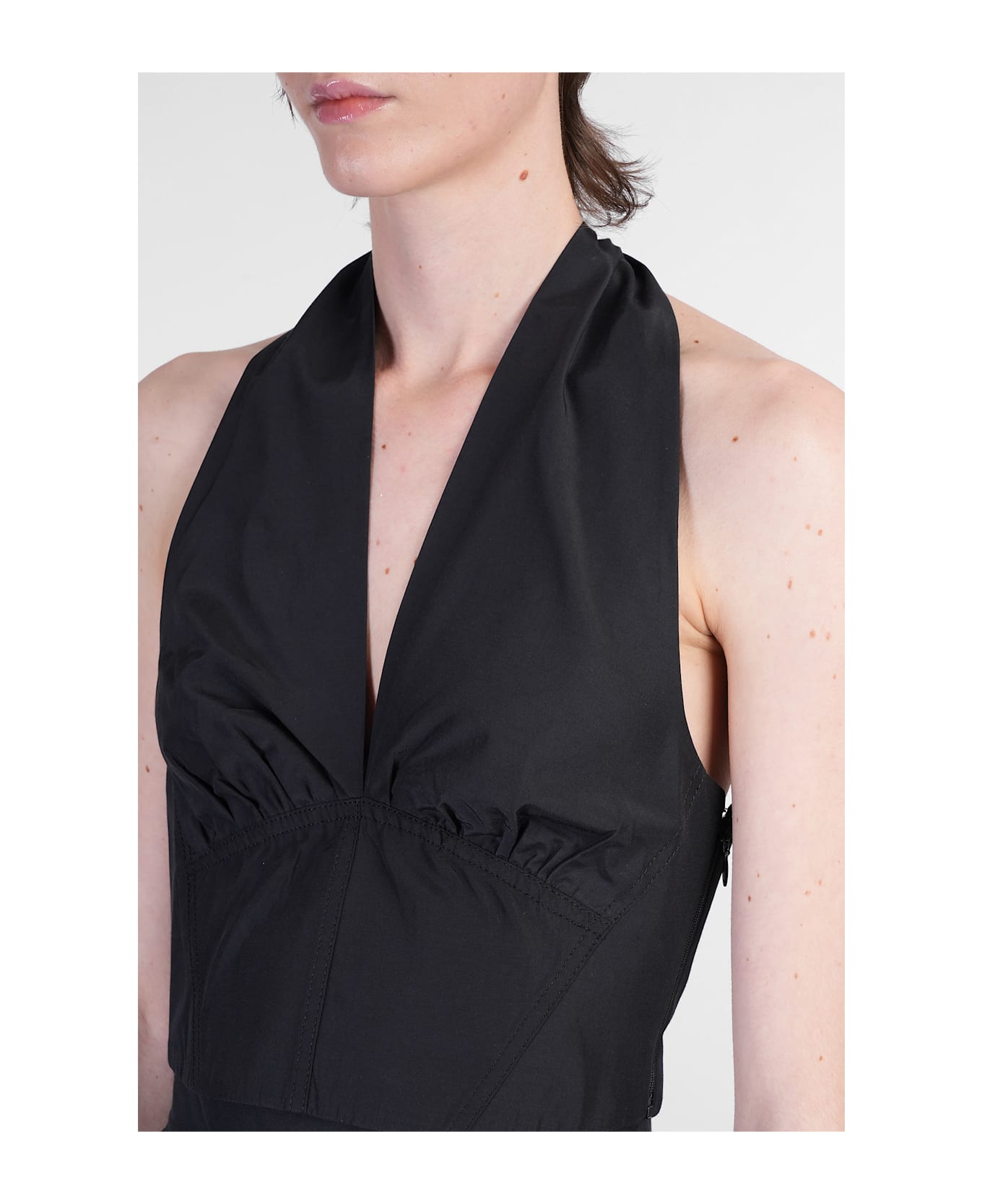 The Andamane Winona Top Topwear In Black Cotton - black