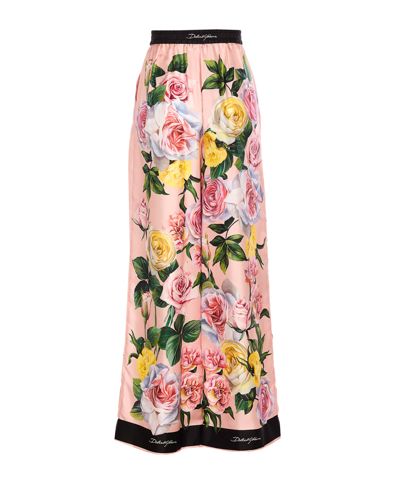 Dolce 
Gabbana Peonie And Rose Print Pants - Pink