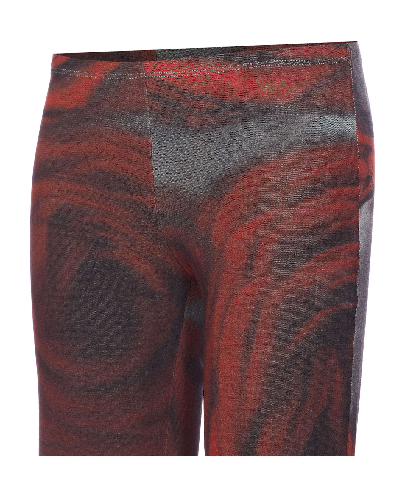 Jean Paul Gaultier Blurry Roses Pants - Red