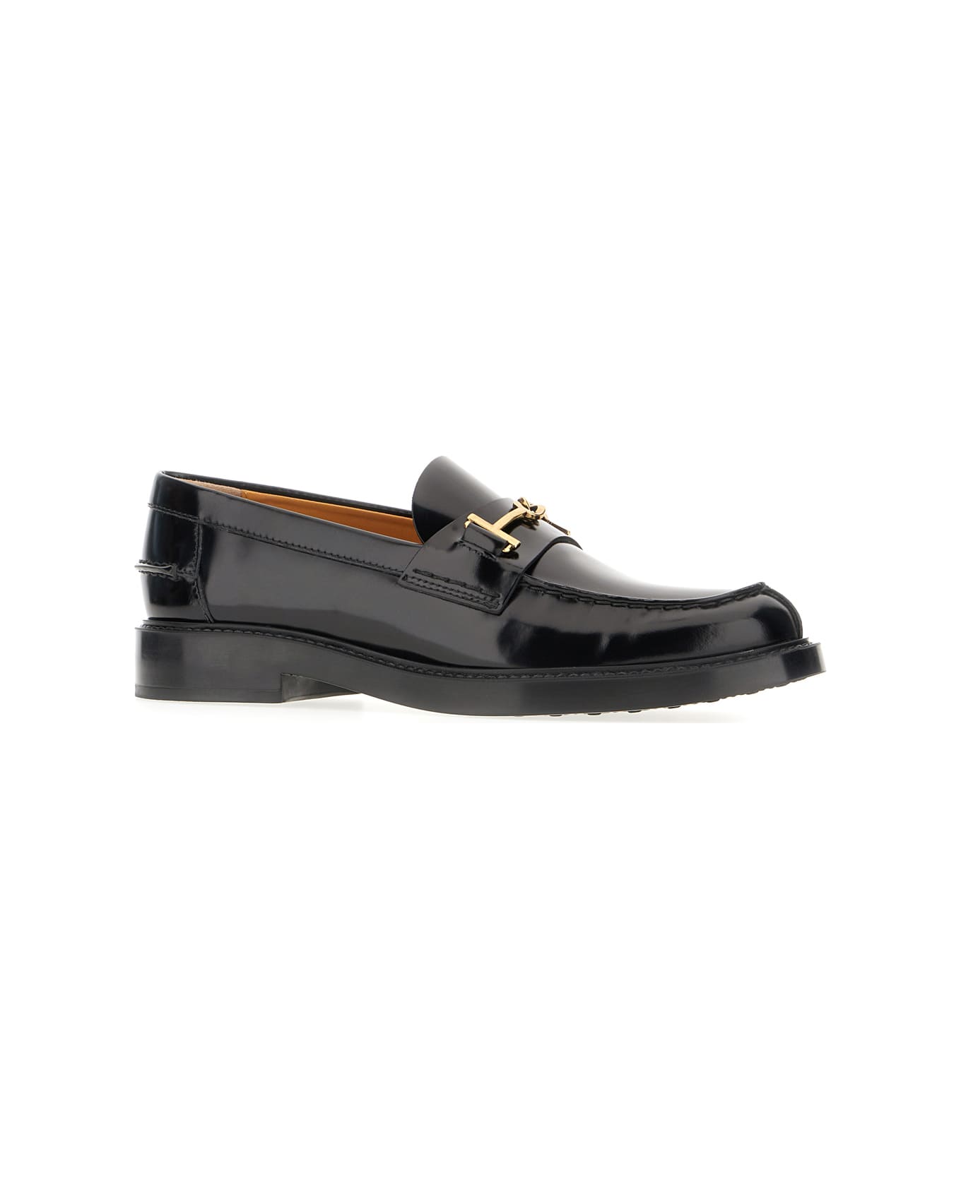 Tod's Black Leather Loafers - BLACK