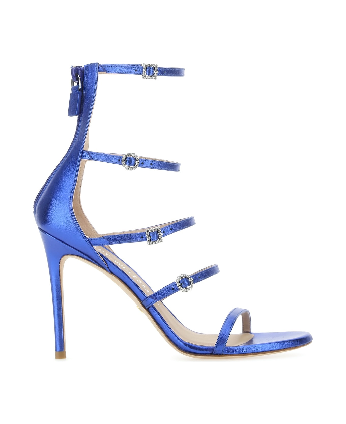 Stuart Weitzman Electric Blue Leather Dusk Sandals - L75