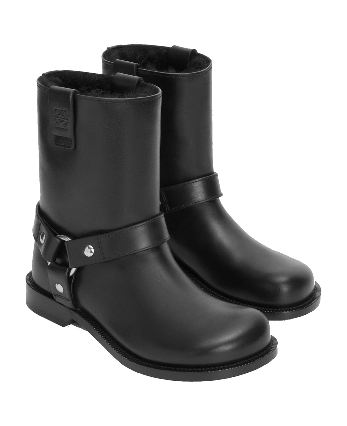 Loewe Campo Biker Boots - Black