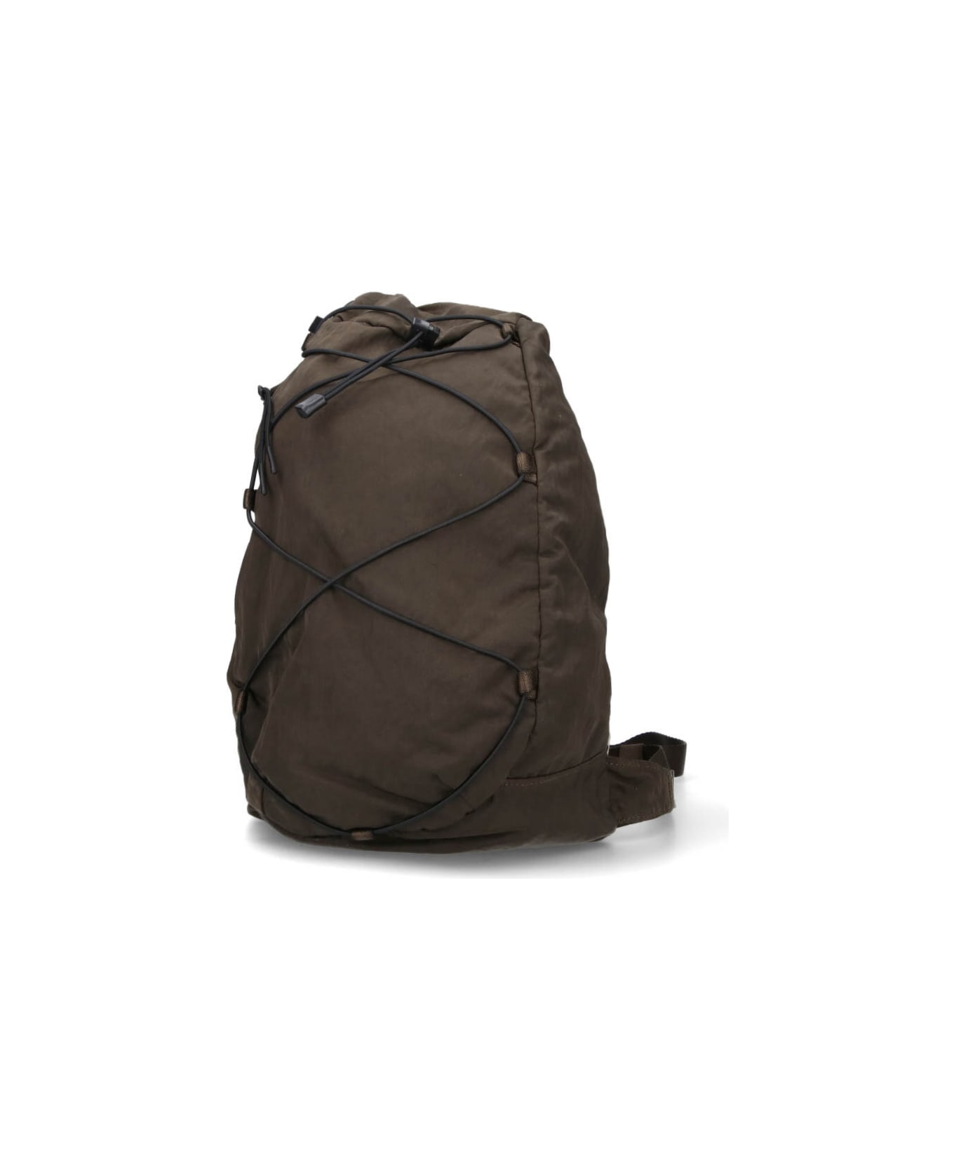 C.P. Company One-shoulder Logo Backpack - Green