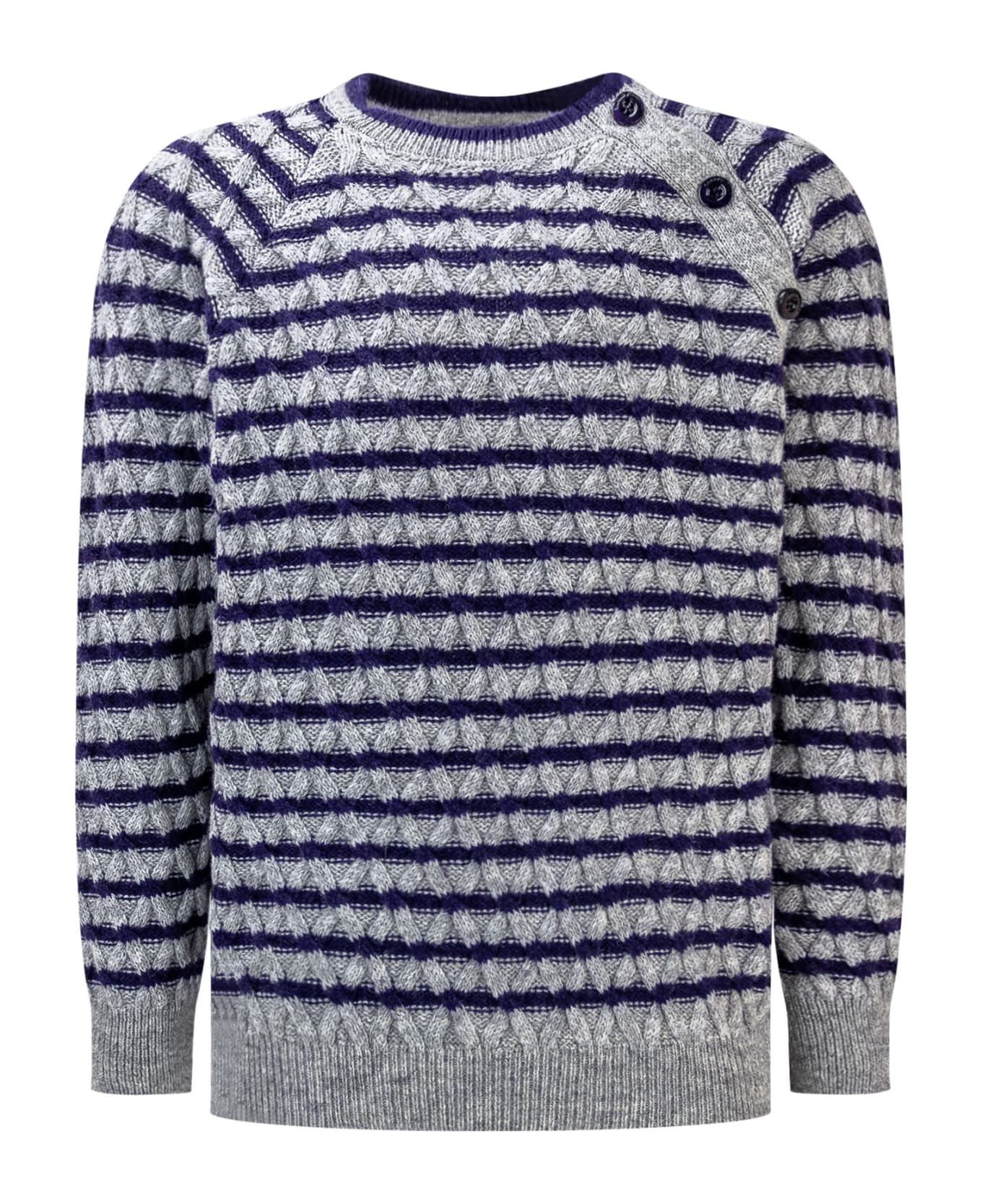 Emporio Armani Striped Sweater - RIGATO ニットウェア＆スウェットシャツ