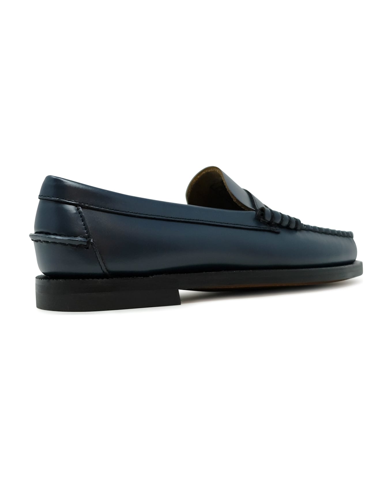 Sebago Dan Pigment Brilliant Blue Leather Loafers - BLUE