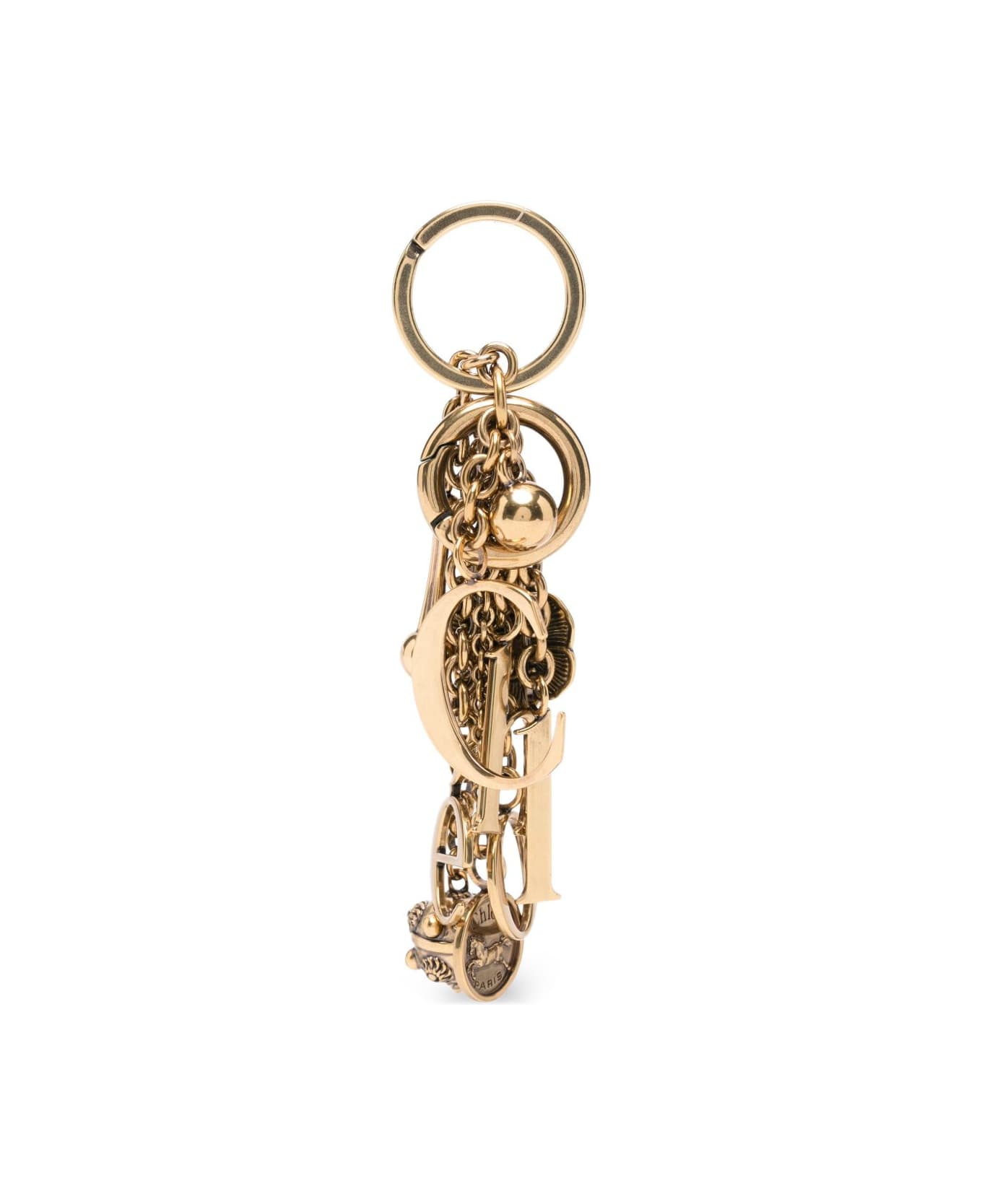 Chloé Symbols Keyring - Golden