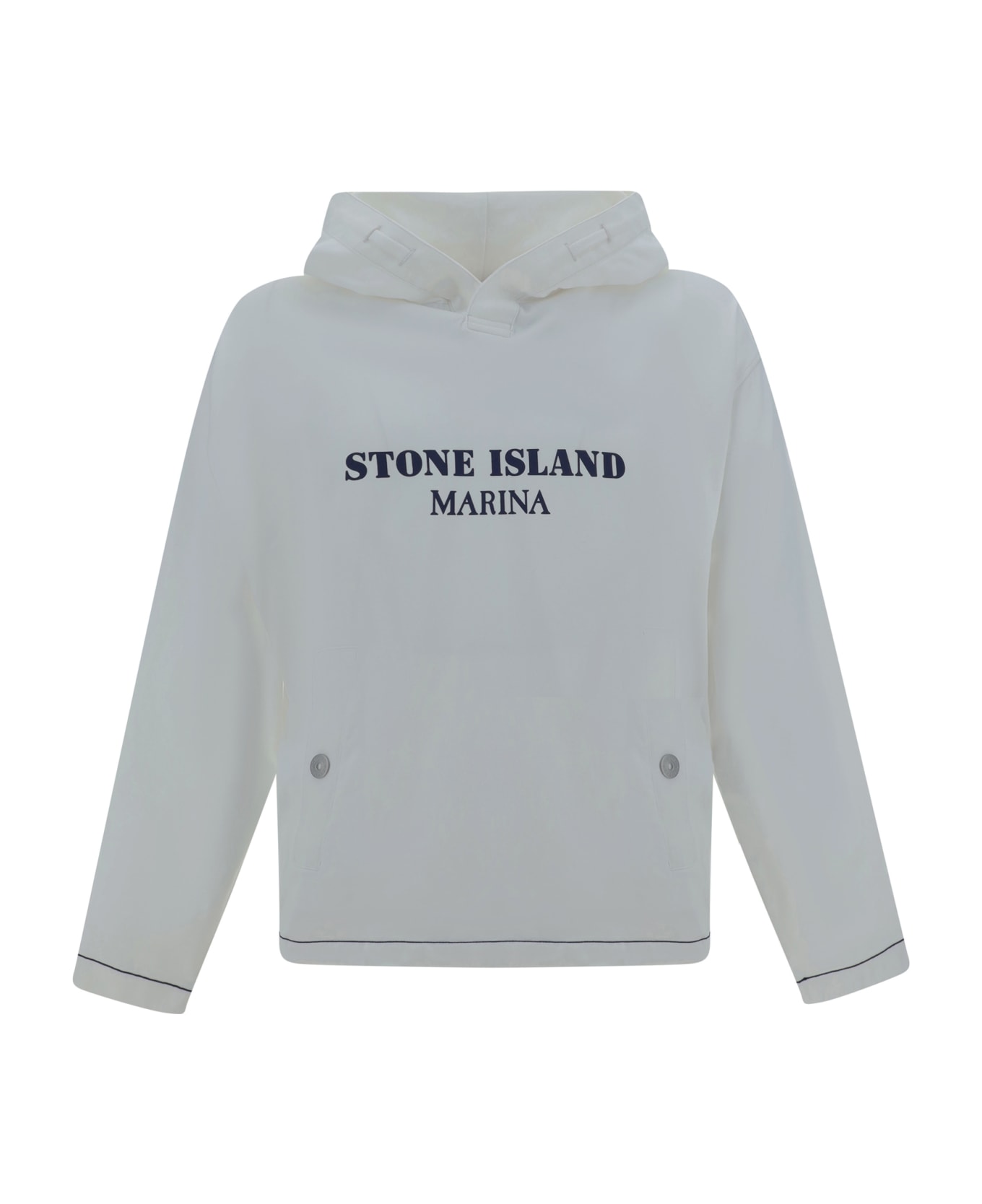 Stone Island Hoodie - Bianco フリース