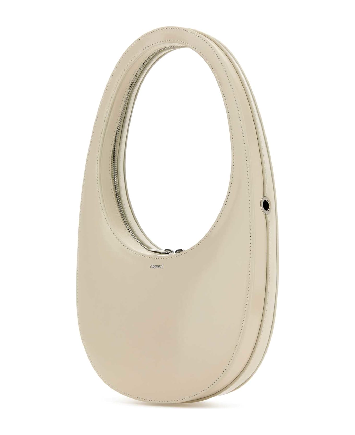 Coperni Ivory Leather Swipe Handbag - BEIGE