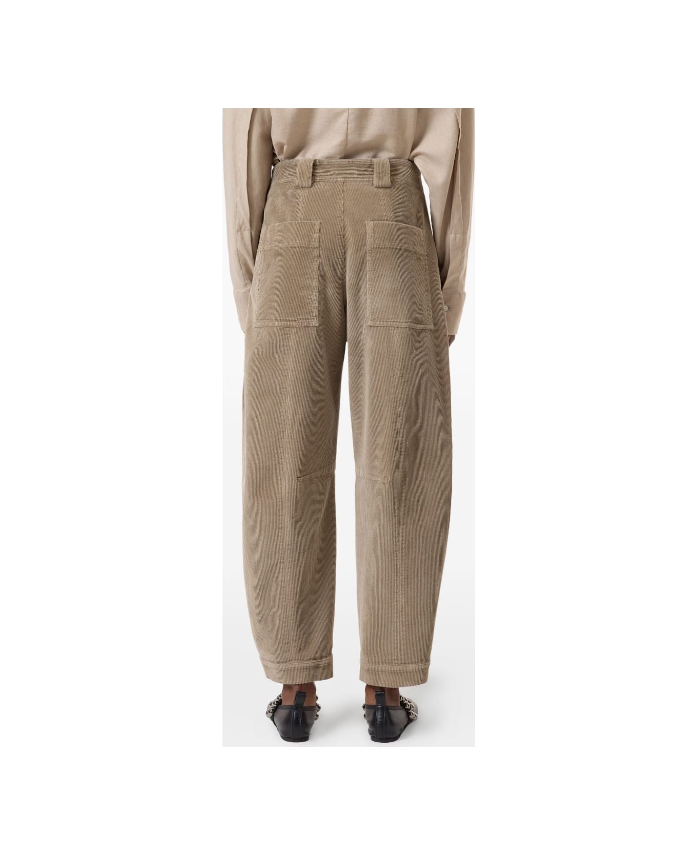 Closed Rhannon Cotton Trousers - Clay beige