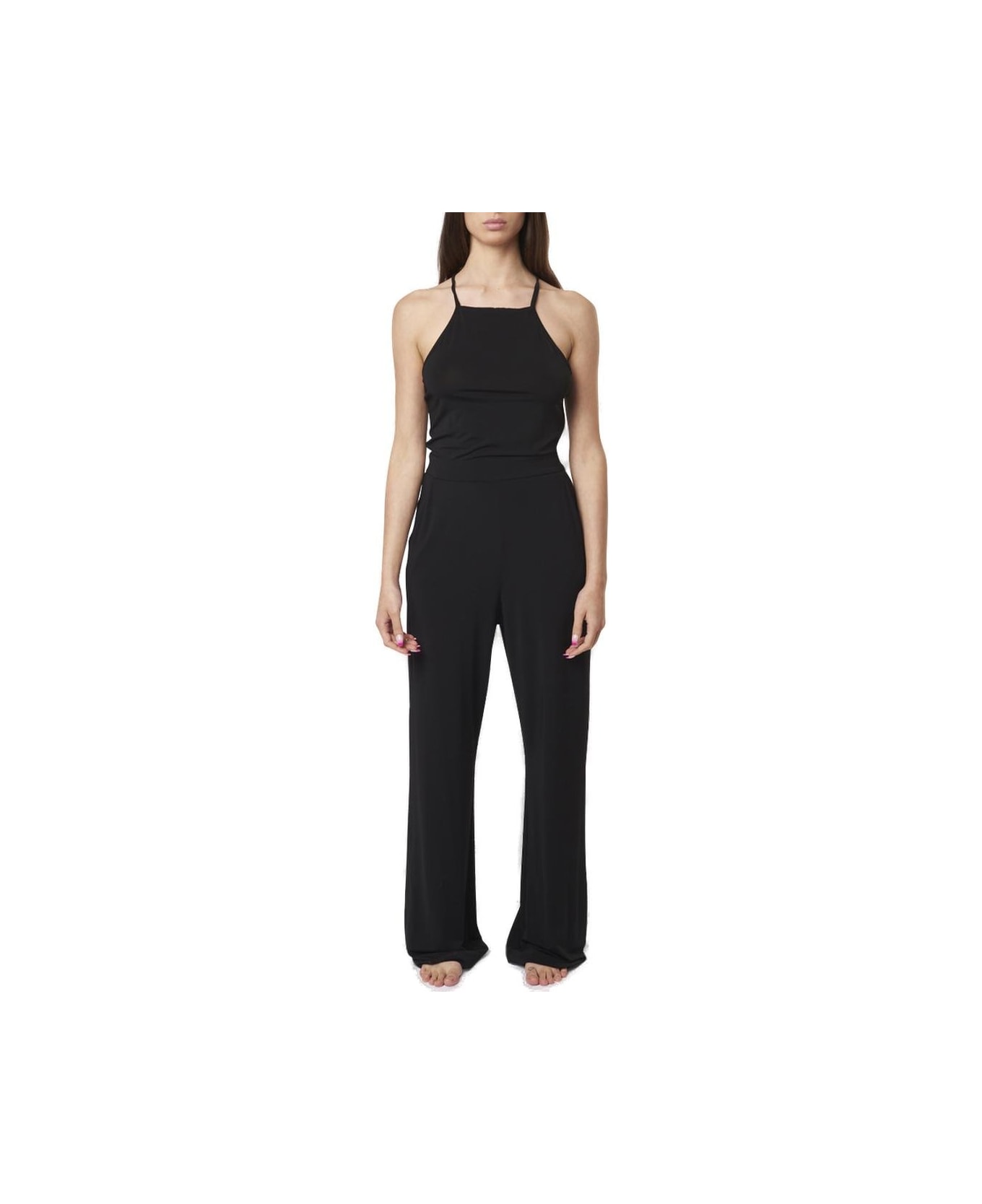 Max Mara Straight Leg Sleeveless Jumpsuit - Black