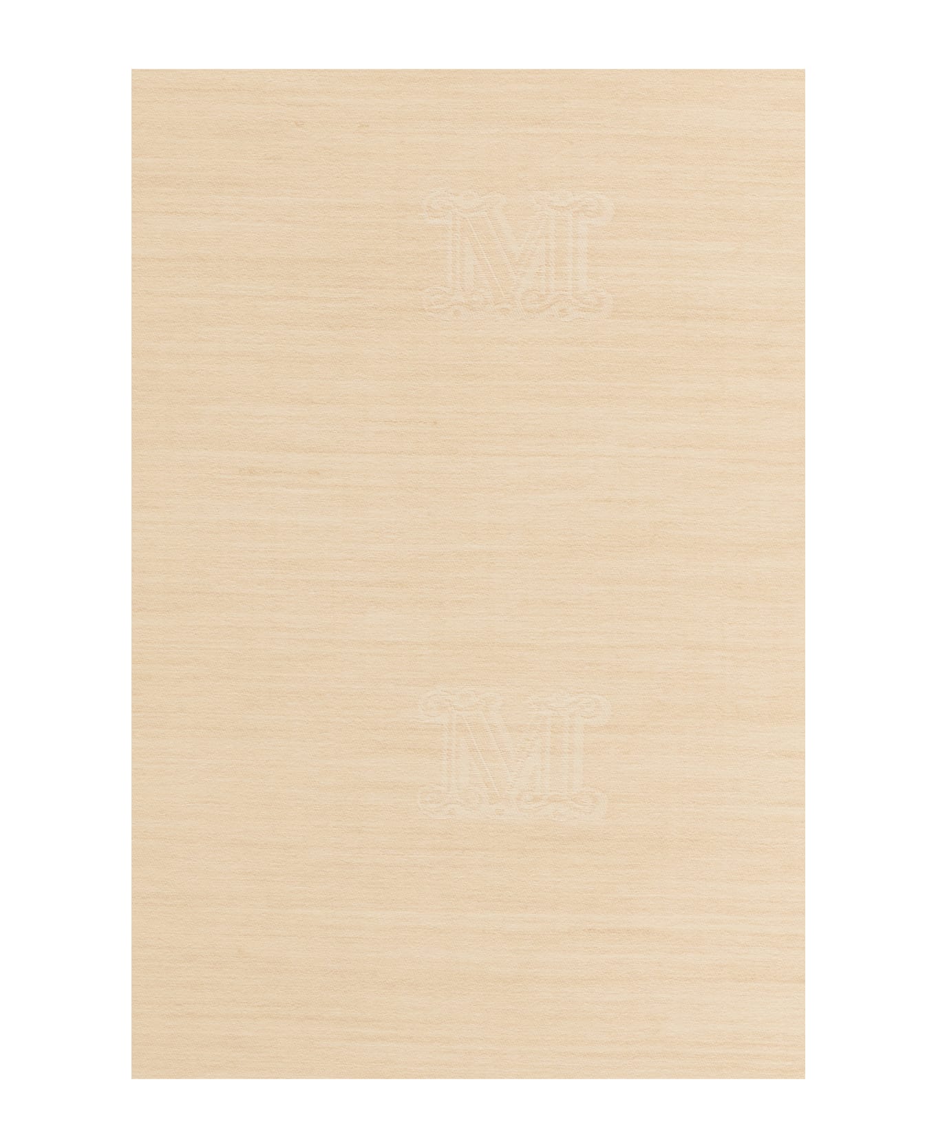 Max Mara Cappuccino Wool Blend Scarf - Beige