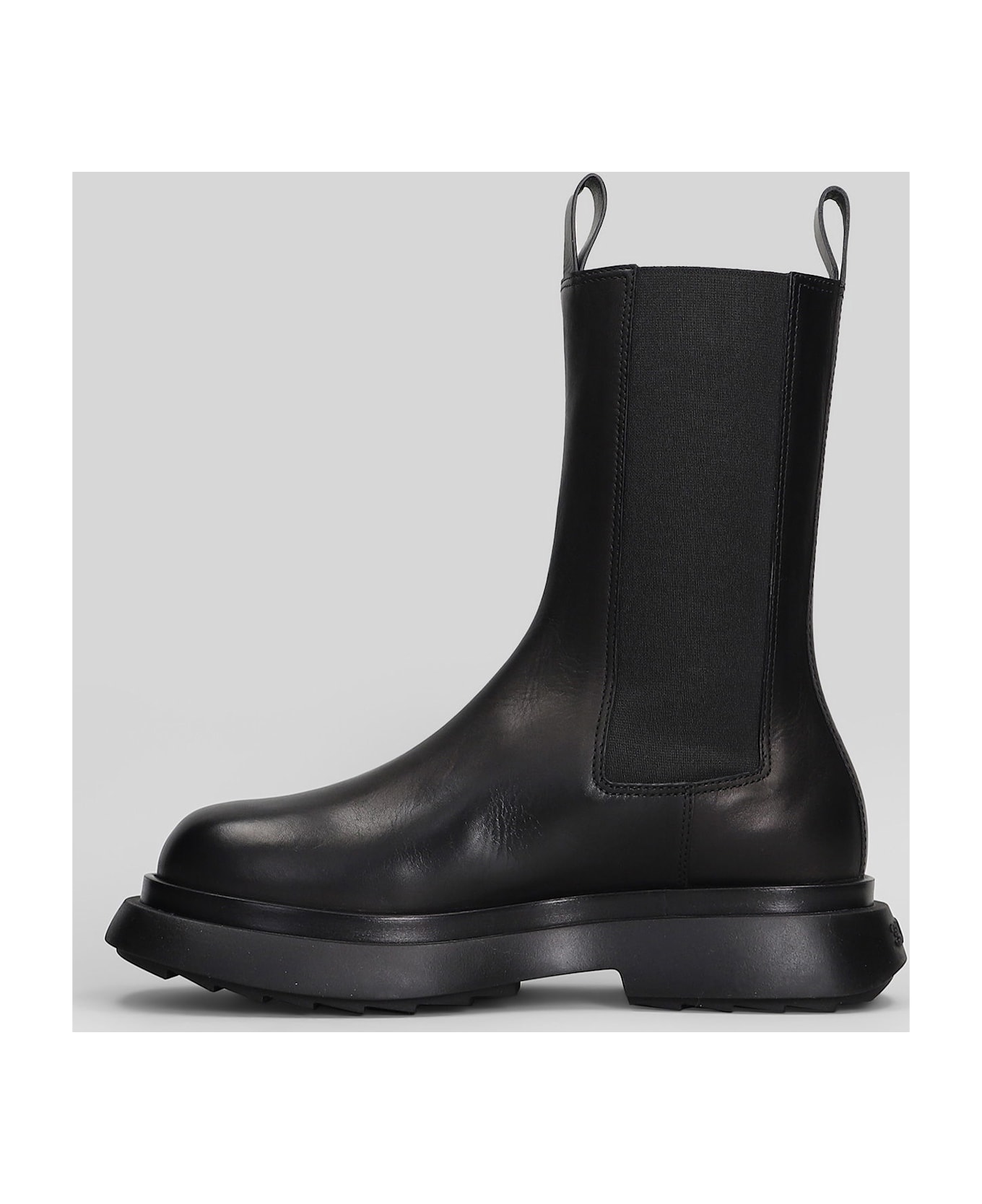 3JUIN Glory 010 Combat Boots In Black Leather - black ブーツ