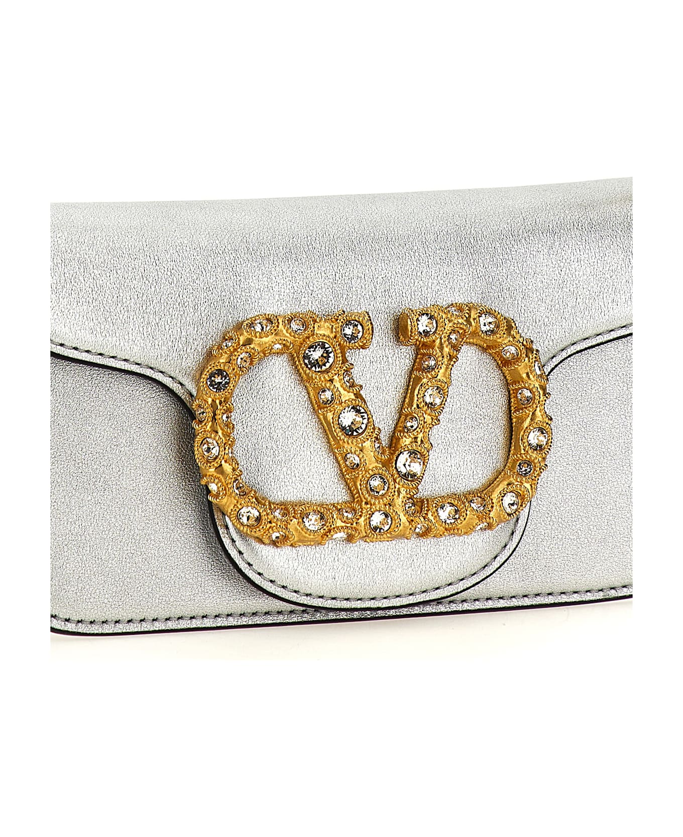 Valentino Garavani 
locò
 Shoulder Bag - Silver