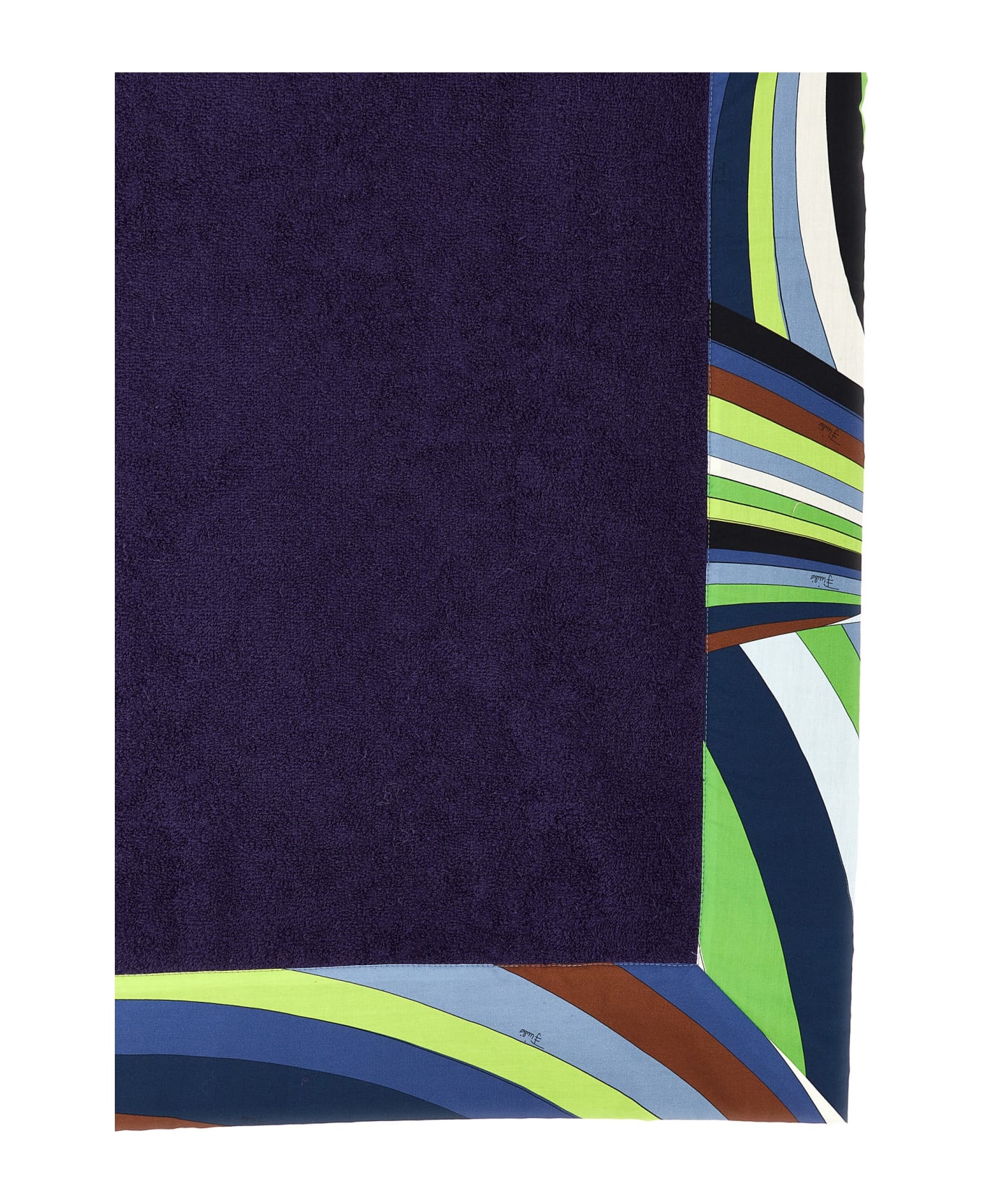 Pucci Patterned Pattern Beach Towel - Purple 水着