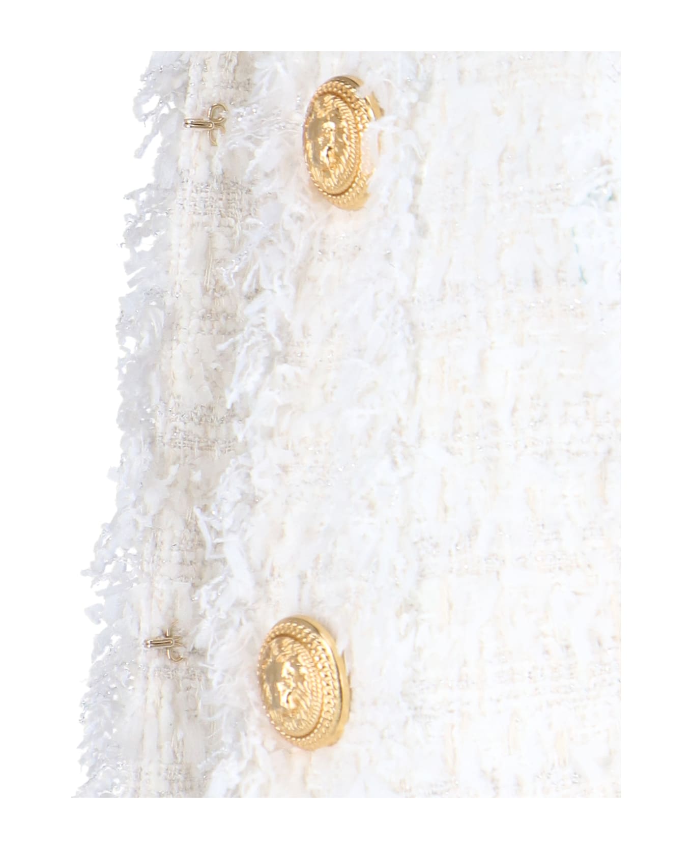 Balmain Button Detail Jacket - White