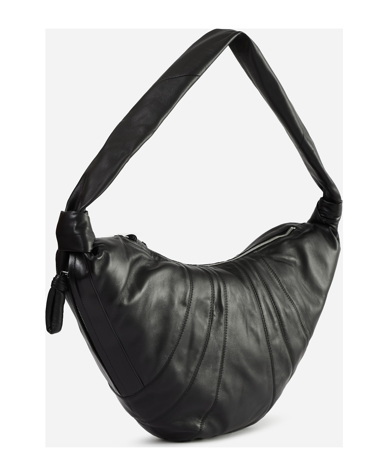 Lemaire Large Croissant Zipped Shoulder Bag - black