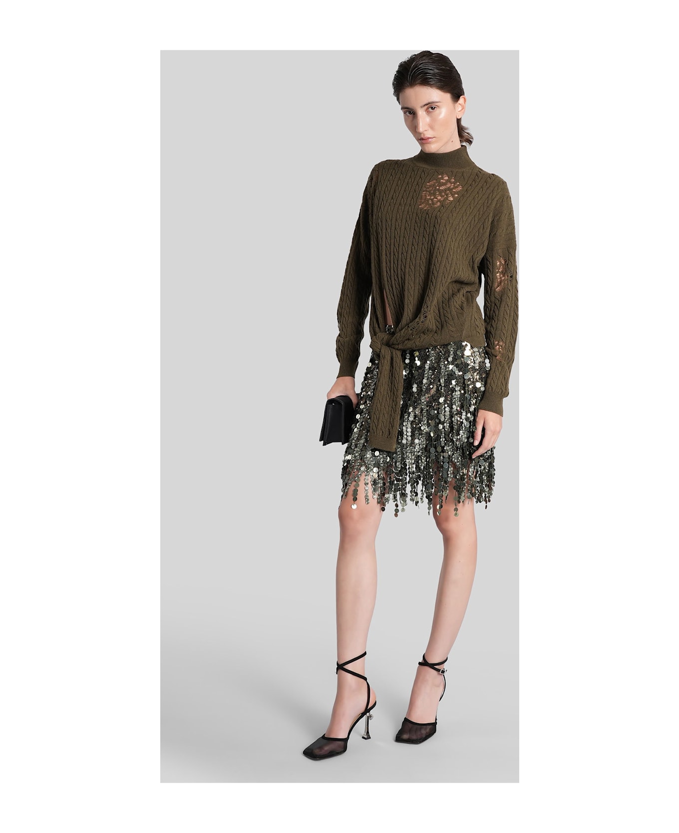 Blumarine Skirt In Green Polyamide - green
