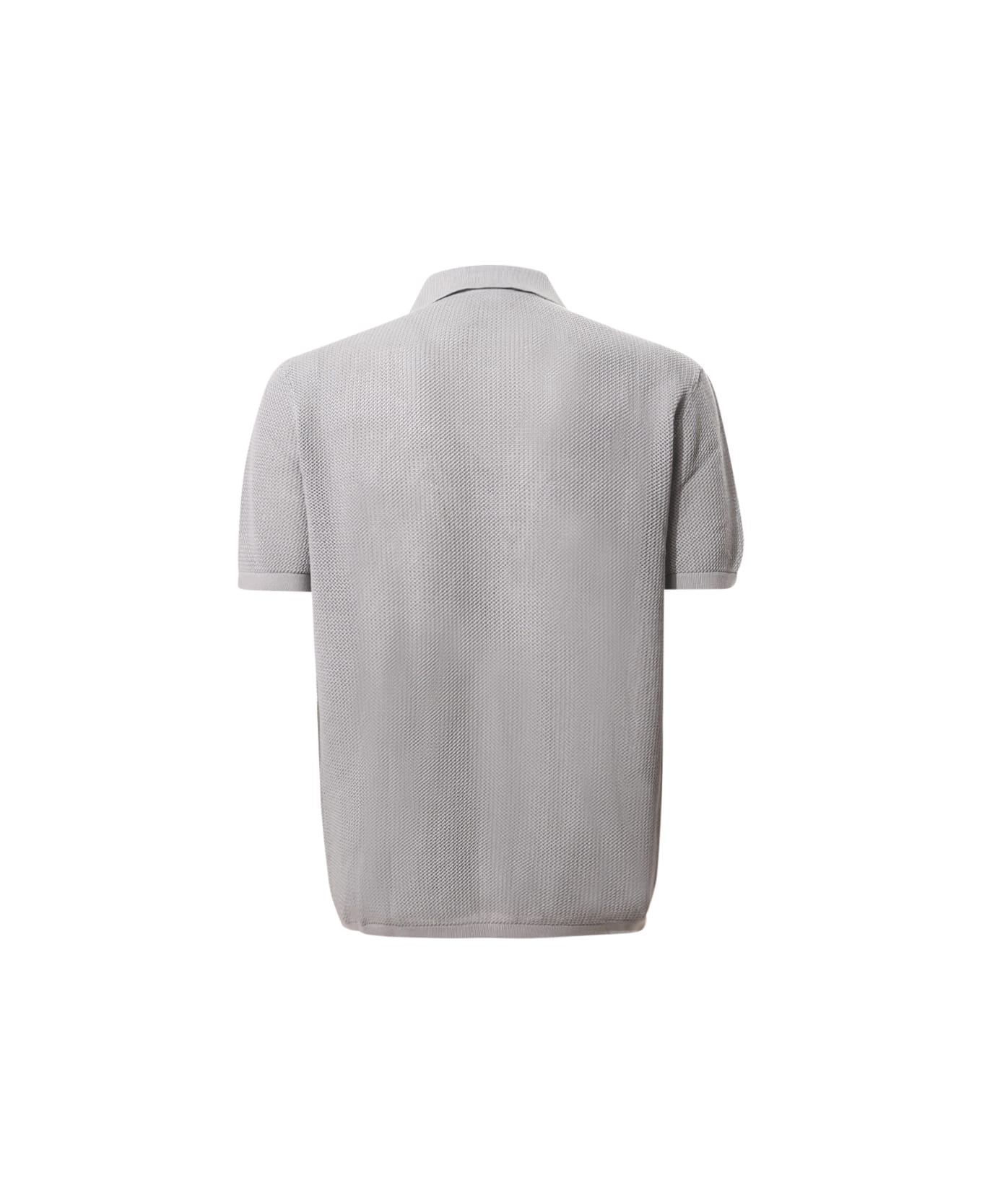 Emporio Armani Polo Neck Sweater - Grey ポロシャツ