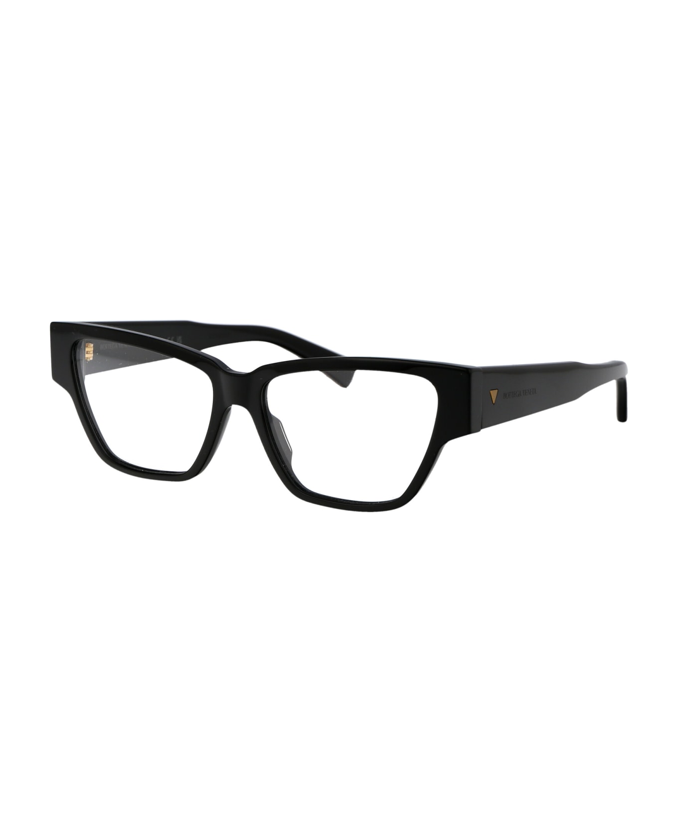 Bottega Veneta Eyewear Bv1288o Glasses - 001 BLACK BLACK TRANSPARENT